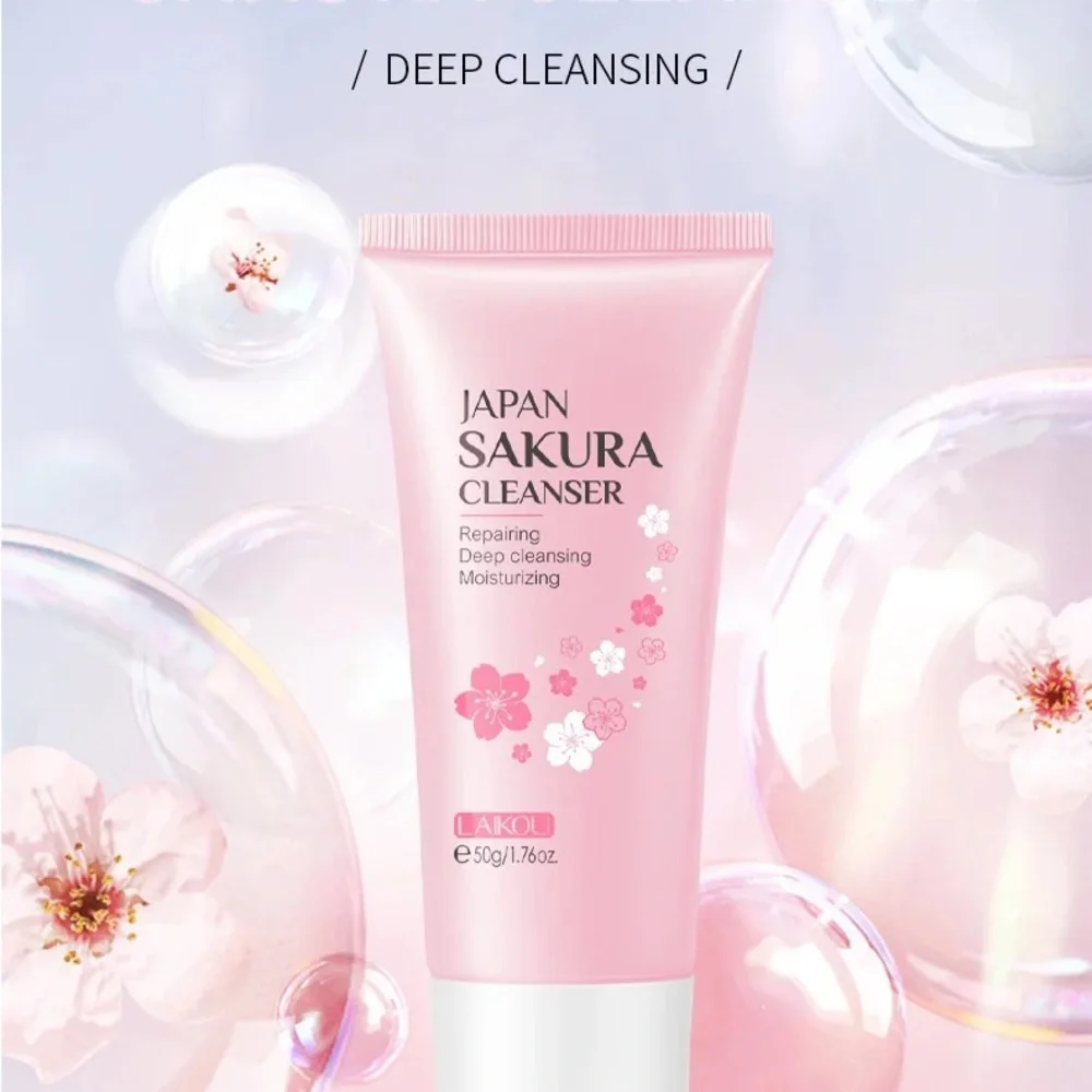 LAIKOU Japan Sakura Cleanser -Gentle Facial Cleanser- Deep clean skin care